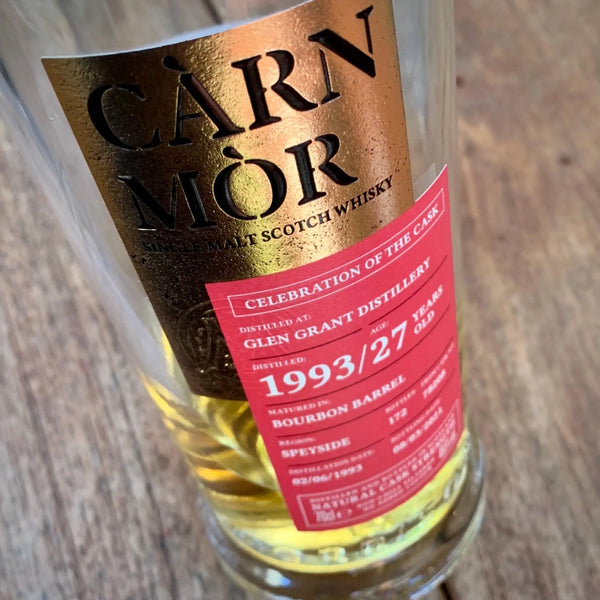 Morrison Scotch Whisky Distillers Carn Mor Celebration of the Cask Glen Grant 1993 27 Year Old Cask 78208 single cask malt speyside scotch whisky 700ml