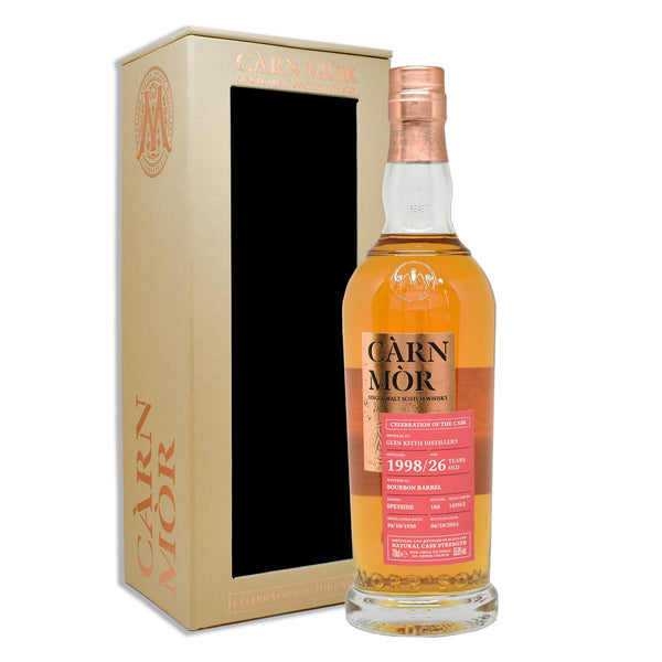 Glen Keith 26 Year Old 1998 (Bourbon barrell) Carn Mor Celebration of the Cask Scotch Whisky 700ml