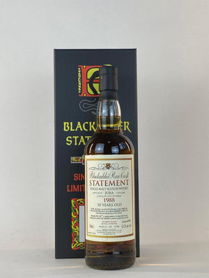 Blackadder Raw Cask Statement No.32 Jura 30 year old 1988 single malt Scotch Whisky 700mL