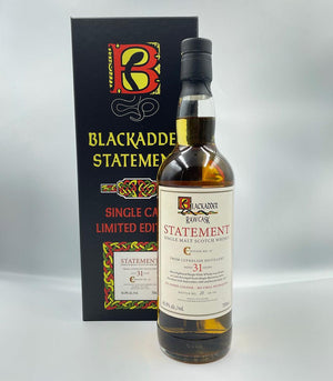 Blackadder Raw Cask Statement No.45 Clynelish 31 year old 1989 single malt Scotch Whisky 700mL